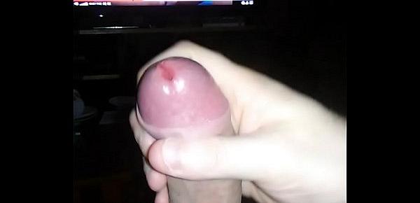  Jerking off to tranny porn